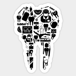 Dental Tools Sticker